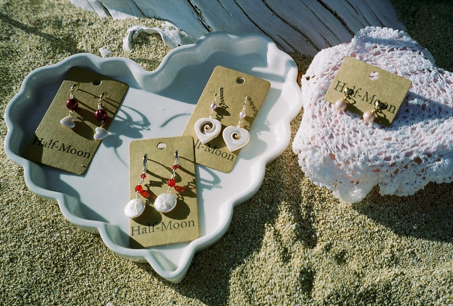Cherry Heart Drop Earrings