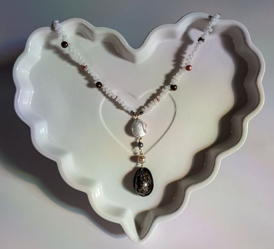 Cowrie Drop Necklace